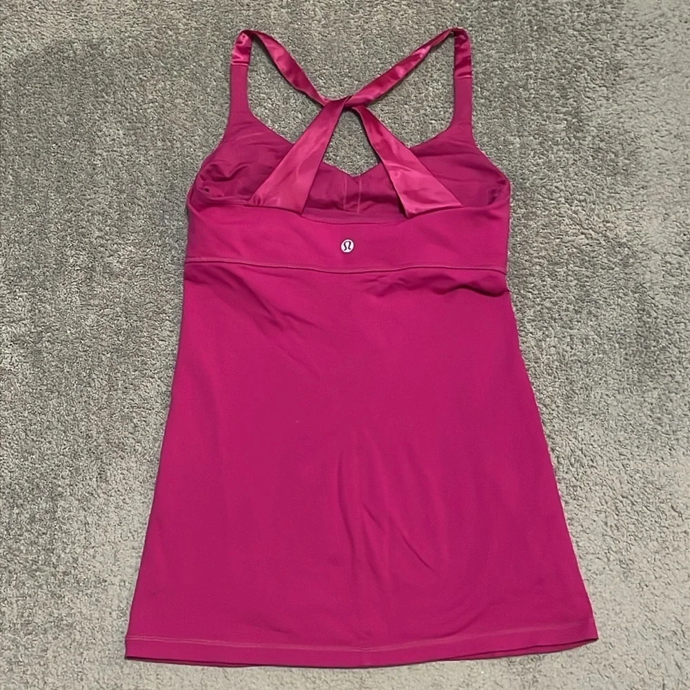 EC Lululemon Practice Daily Tank - Raspberry - Size 6 - Picture 4 of 5